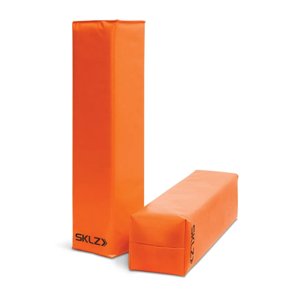 sklz-end-zone-pylons-2er-set-football-endzone-pylonen-mit-gewichtetem-basissocke image 1