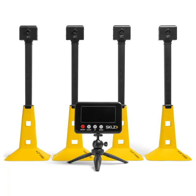 sklz-speed-gates-pro-funkgesteuertes-sprint-zeitsystem-mit-vier-sensoren-und-led image 1