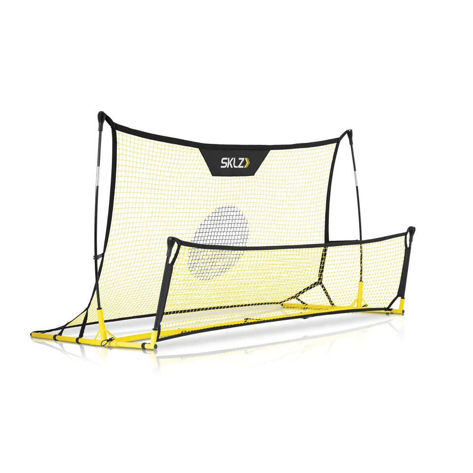 sklz-quickster-soccer-trainer-fu-ball-rebounder-mit-true-roll-netz-f-r-pass-und- image 1