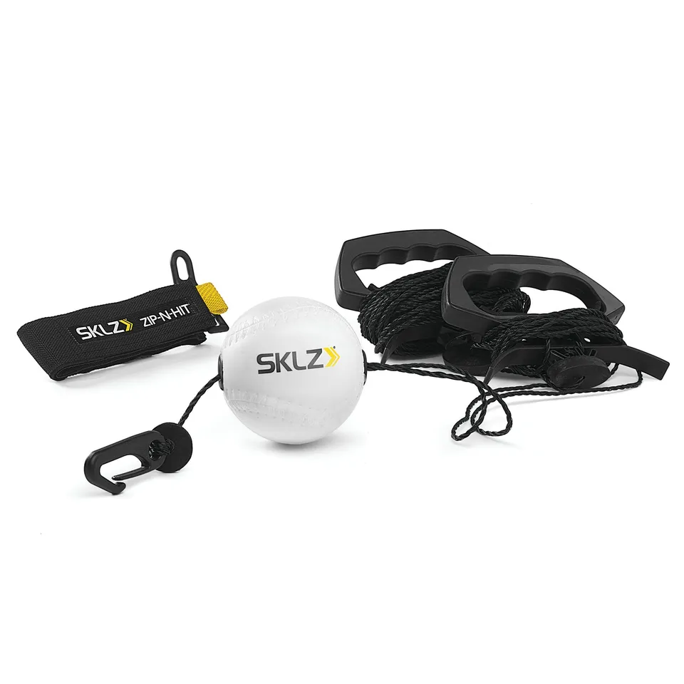 sklz-zip-n-hit-pro-tragbares-baseball-batting-trainer-set-mit-kontrollierten-w-r image 1