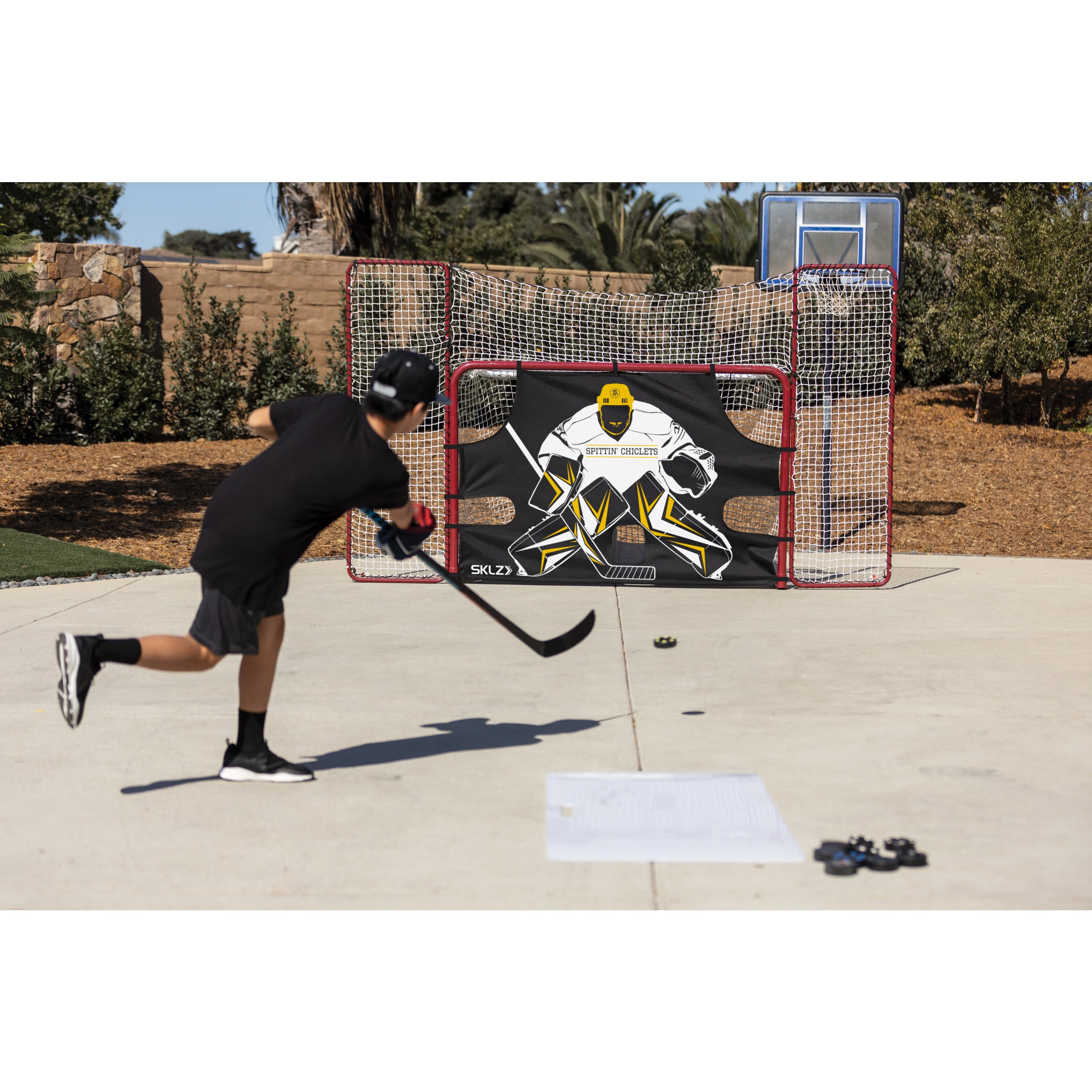 sklz-x-spittin-chiclets-shooting-trainer-eishockey-schusstrainer-mit-5-zielzonen image 8
