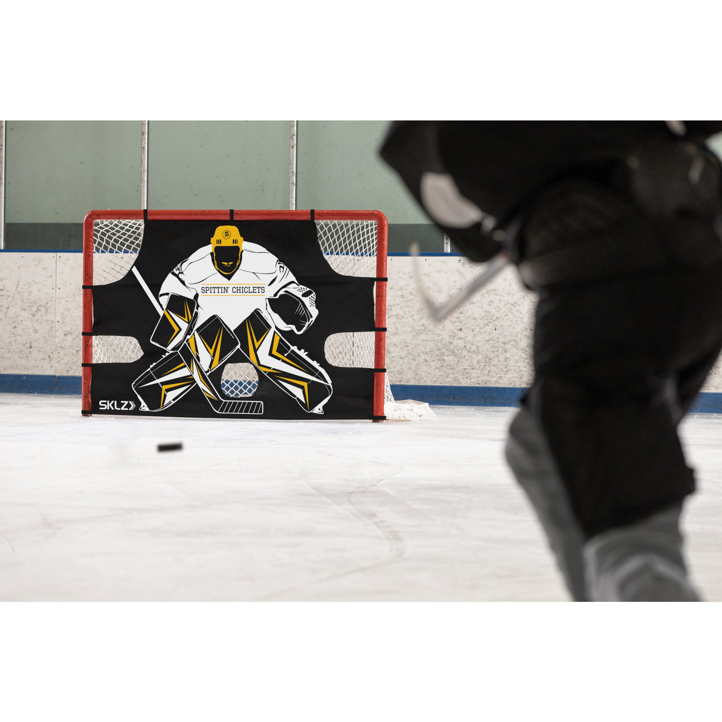 sklz-x-spittin-chiclets-shooting-trainer-eishockey-schusstrainer-mit-5-zielzonen image 2
