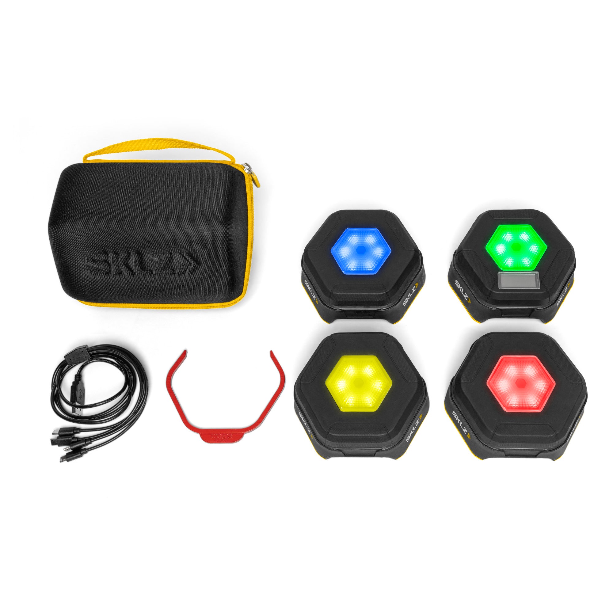 sklz-reactive-flash-kognitiver-agility-trainer-mit-4-led-pods-f-r-reaktion-und-k image 2