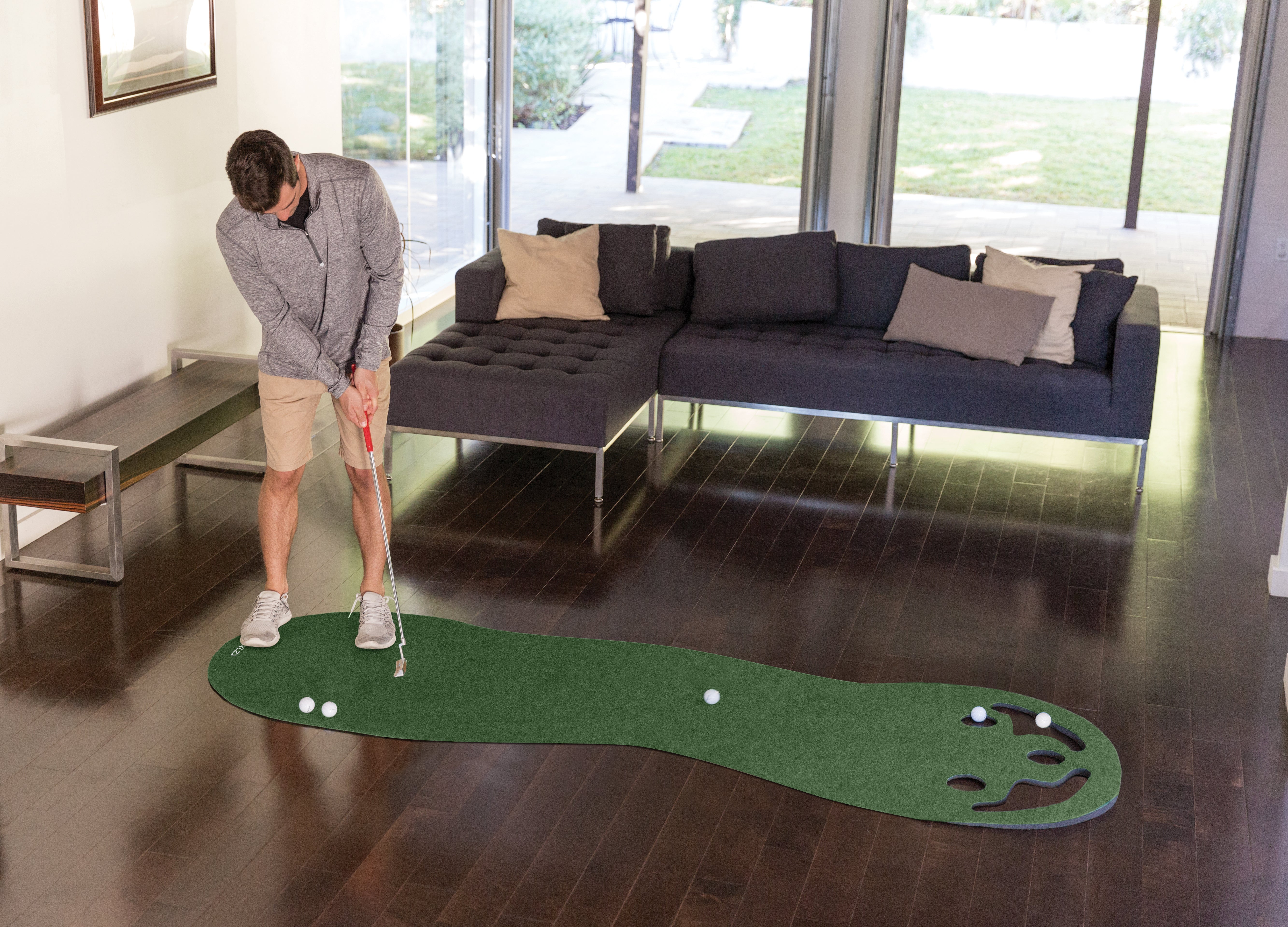 sklz-putting-green-tragbare-trainingsmatte-mit-true-roll-oberfl-che-3-l-chern-un image 3
