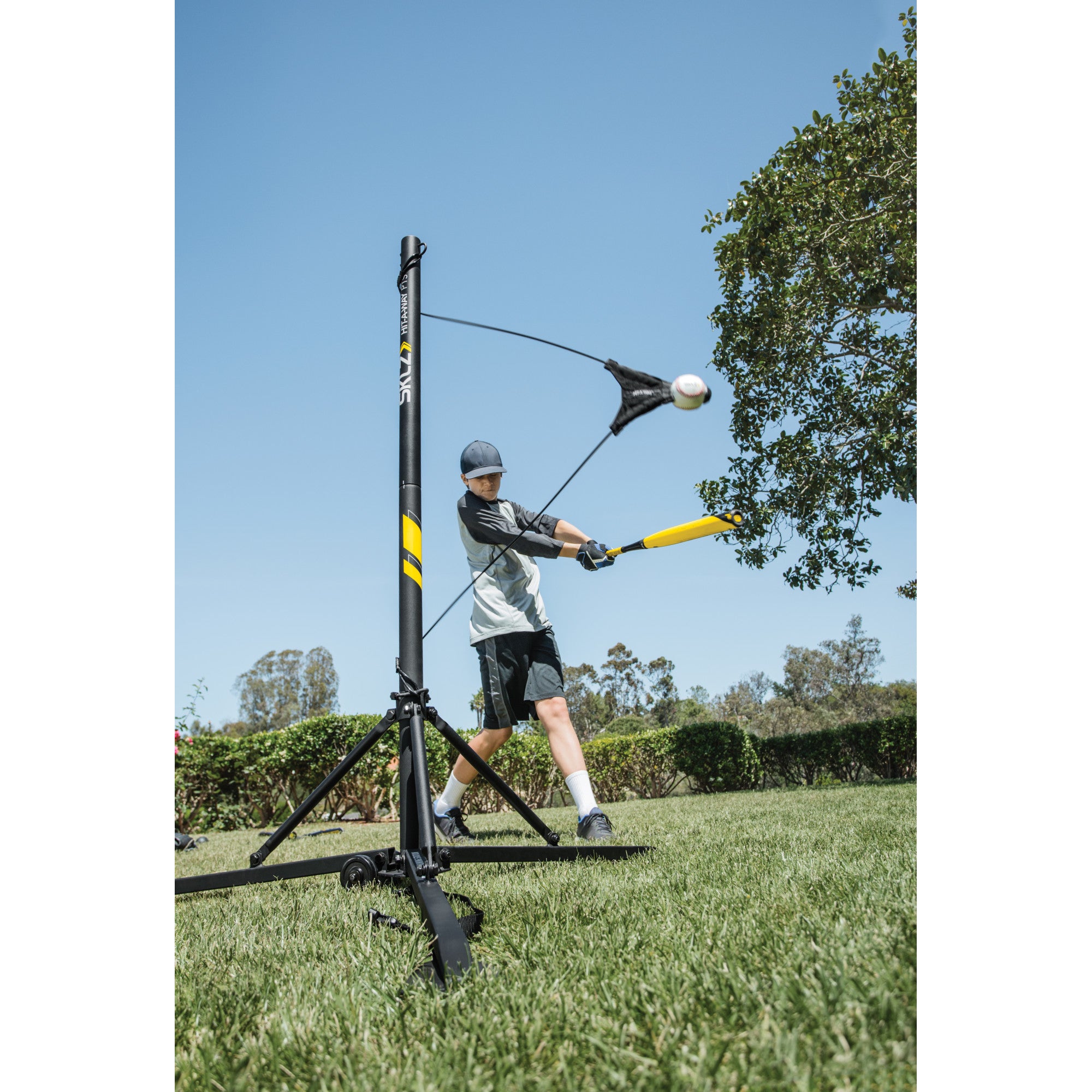 sklz-hit-a-way-portable-training-station-baseball-softball-schlagtrainer-mit-twi image 6