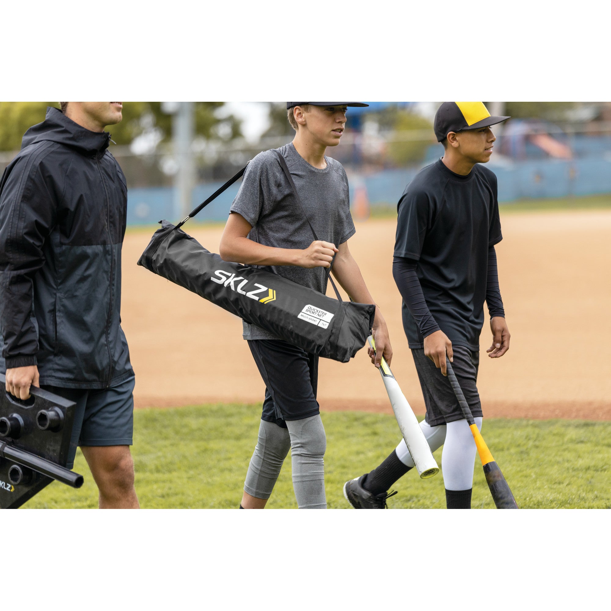 sklz-quickster-sport-net-ultra-langlebiges-baseball-schlagnetz-mit-schnellaufbau image 7