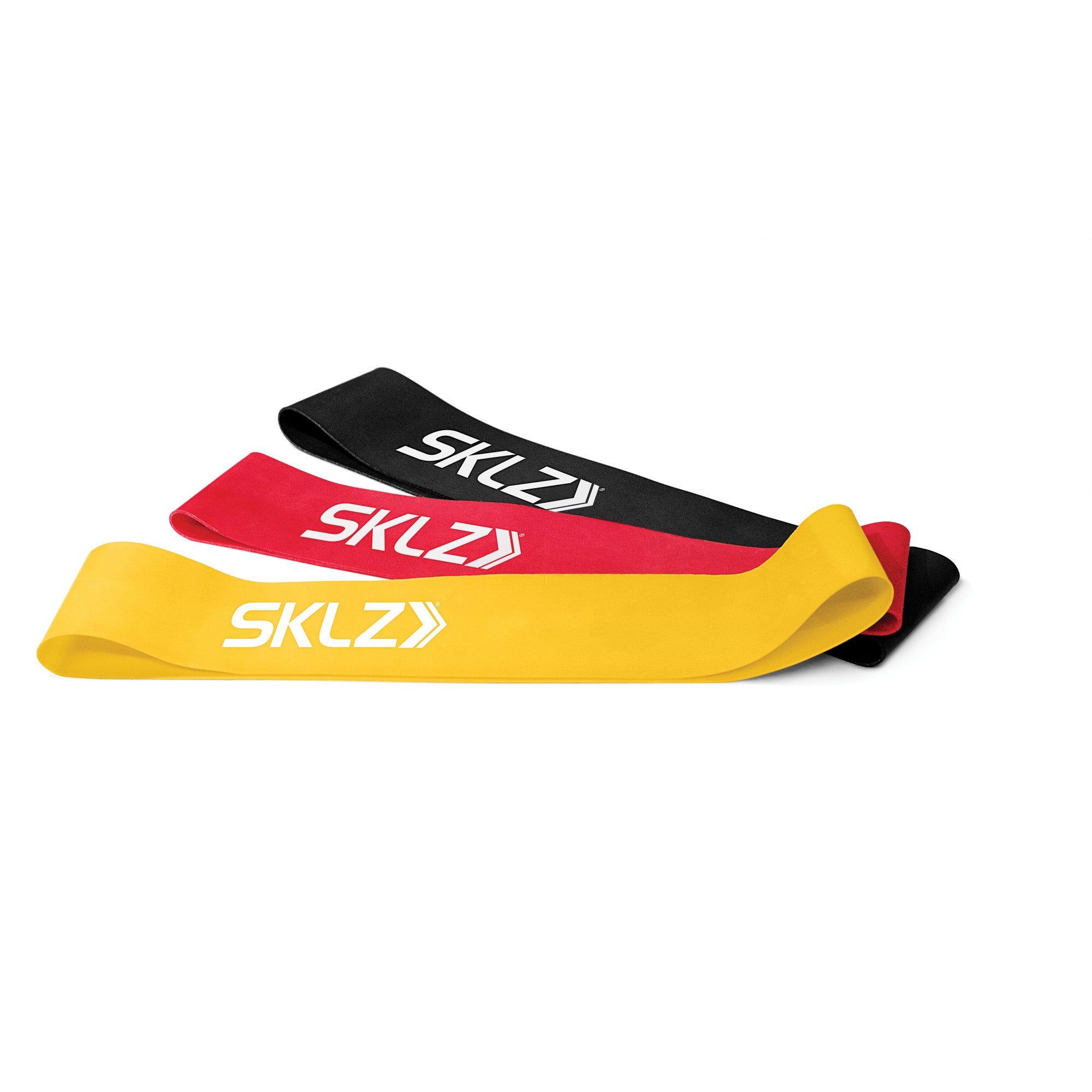 sklz-mini-bands-3-pack-fitnessb-nder-set-mit-3-widerstandsstufen-leicht-mittel-s image 1