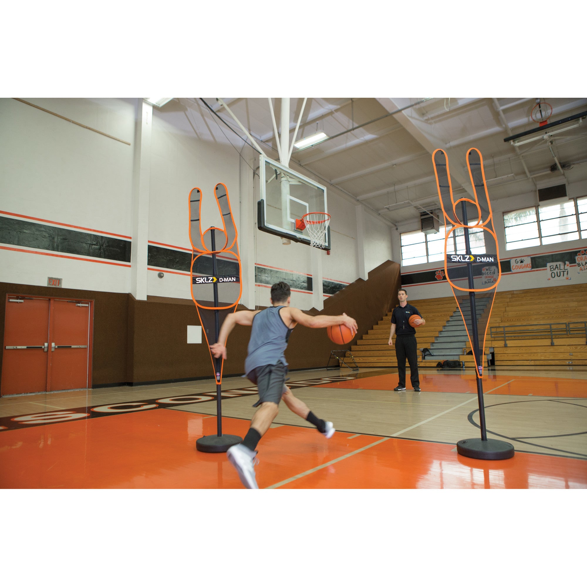 sklz-d-man-basketball-tragbare-defensive-trainingsfigur-mit-teleskopstange-6-5-8 image 2