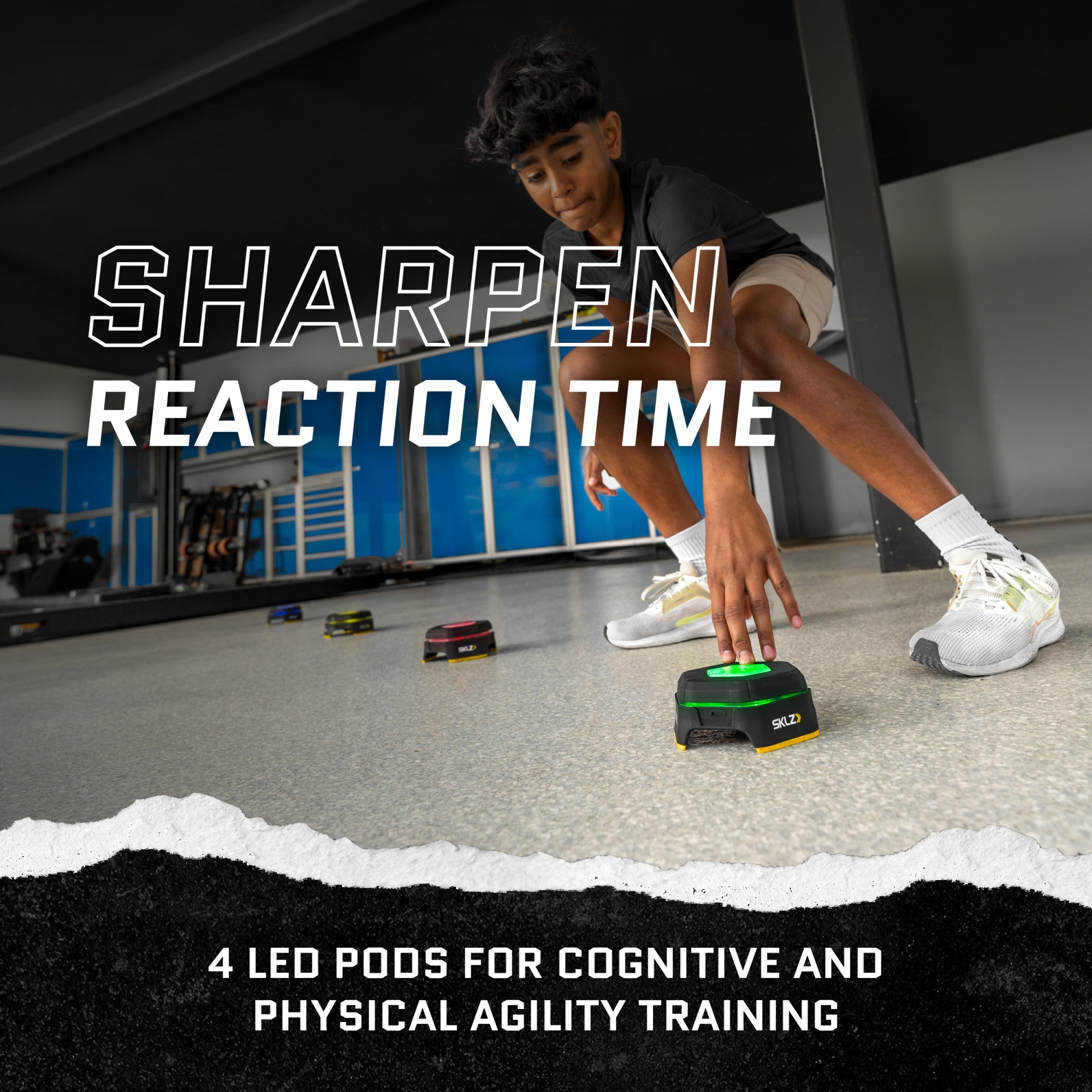 sklz-reactive-flash-kognitiver-agility-trainer-mit-4-led-pods-f-r-reaktion-und-k image 7