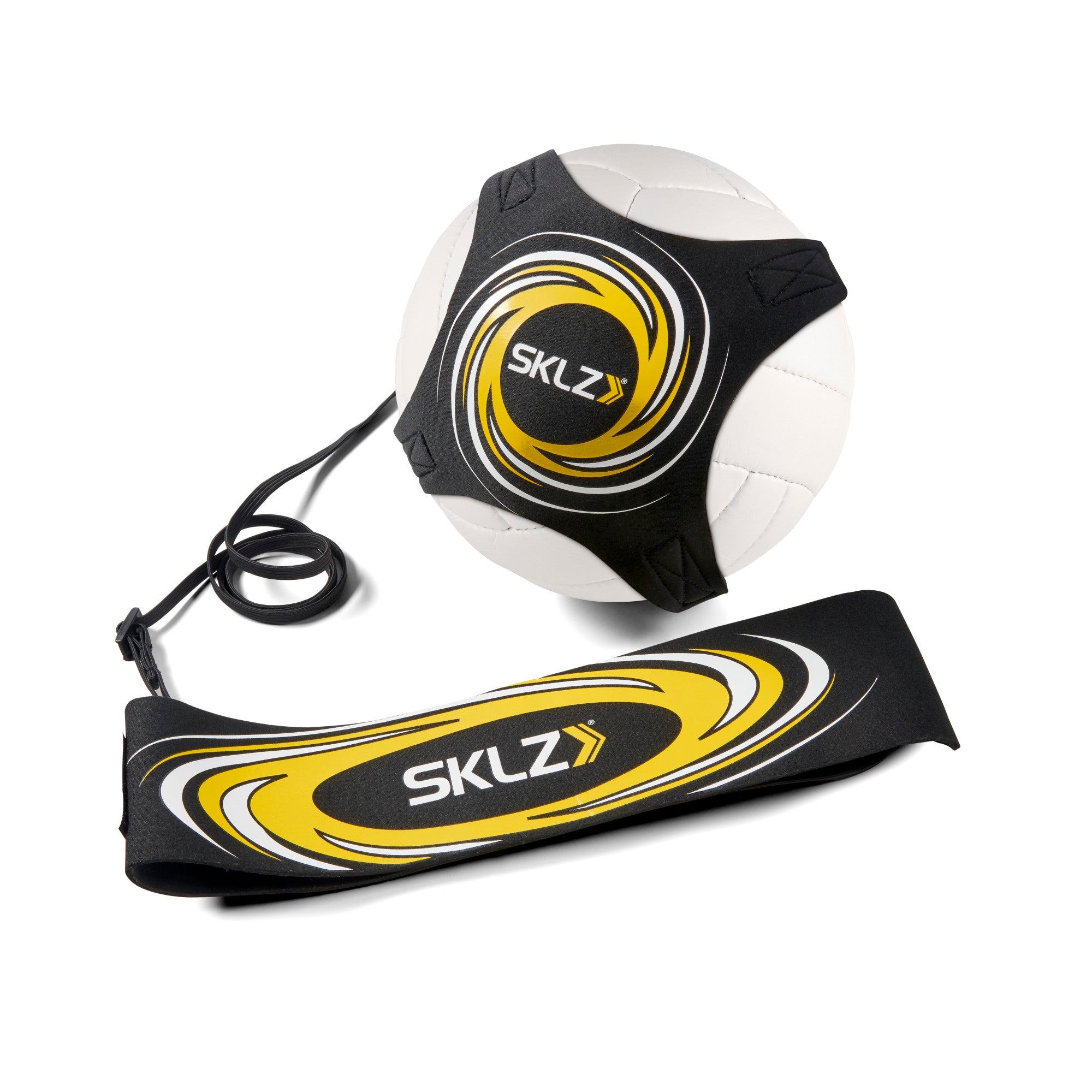 sklz-hit-n-serve-volleyball-solo-trainer-mit-verstellbarem-neopren-sleeve-gummib image 3