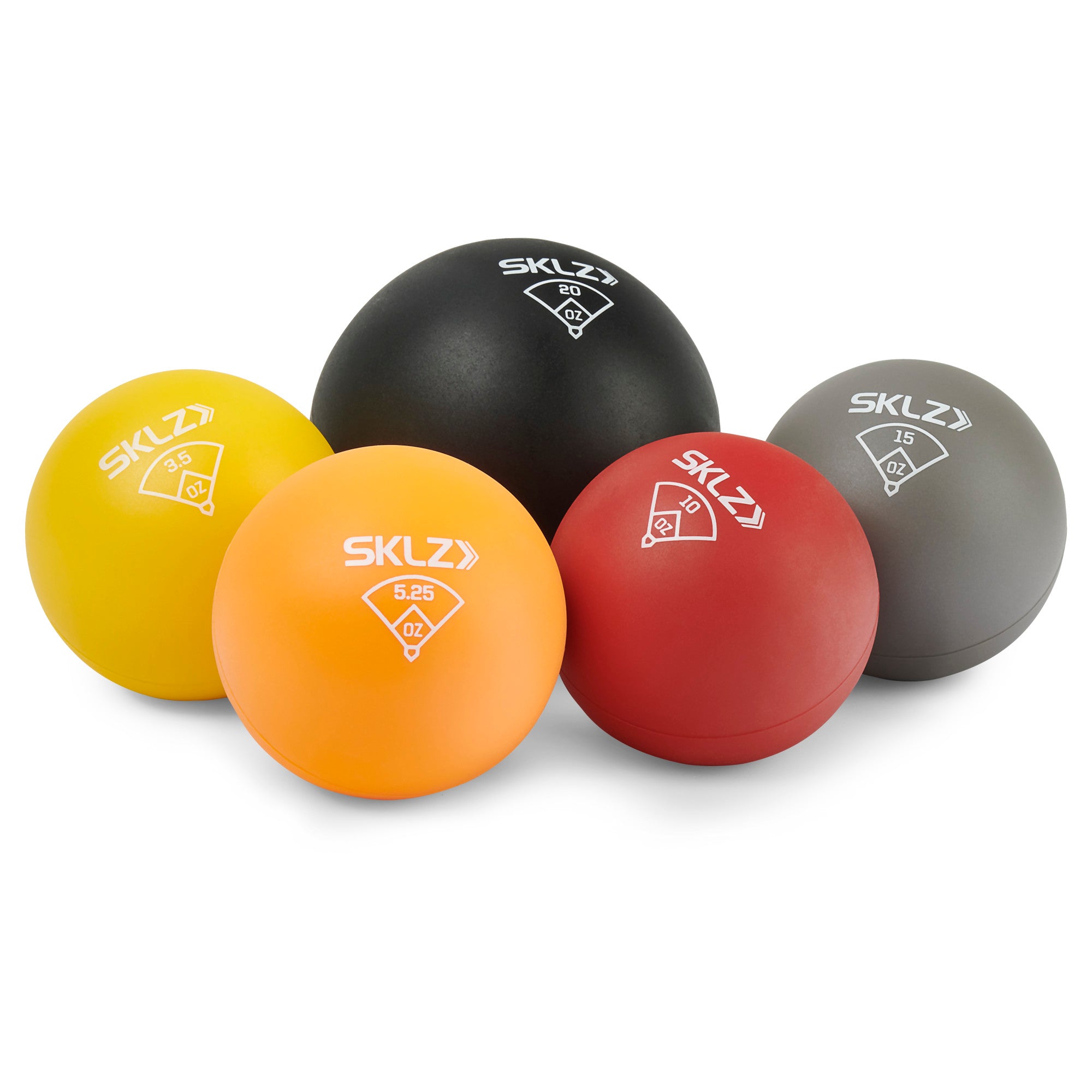 sklz-throwing-plyo-balls-5er-set-overload-underload-trainingsb-lle-von-3-5-bis-2 image 1