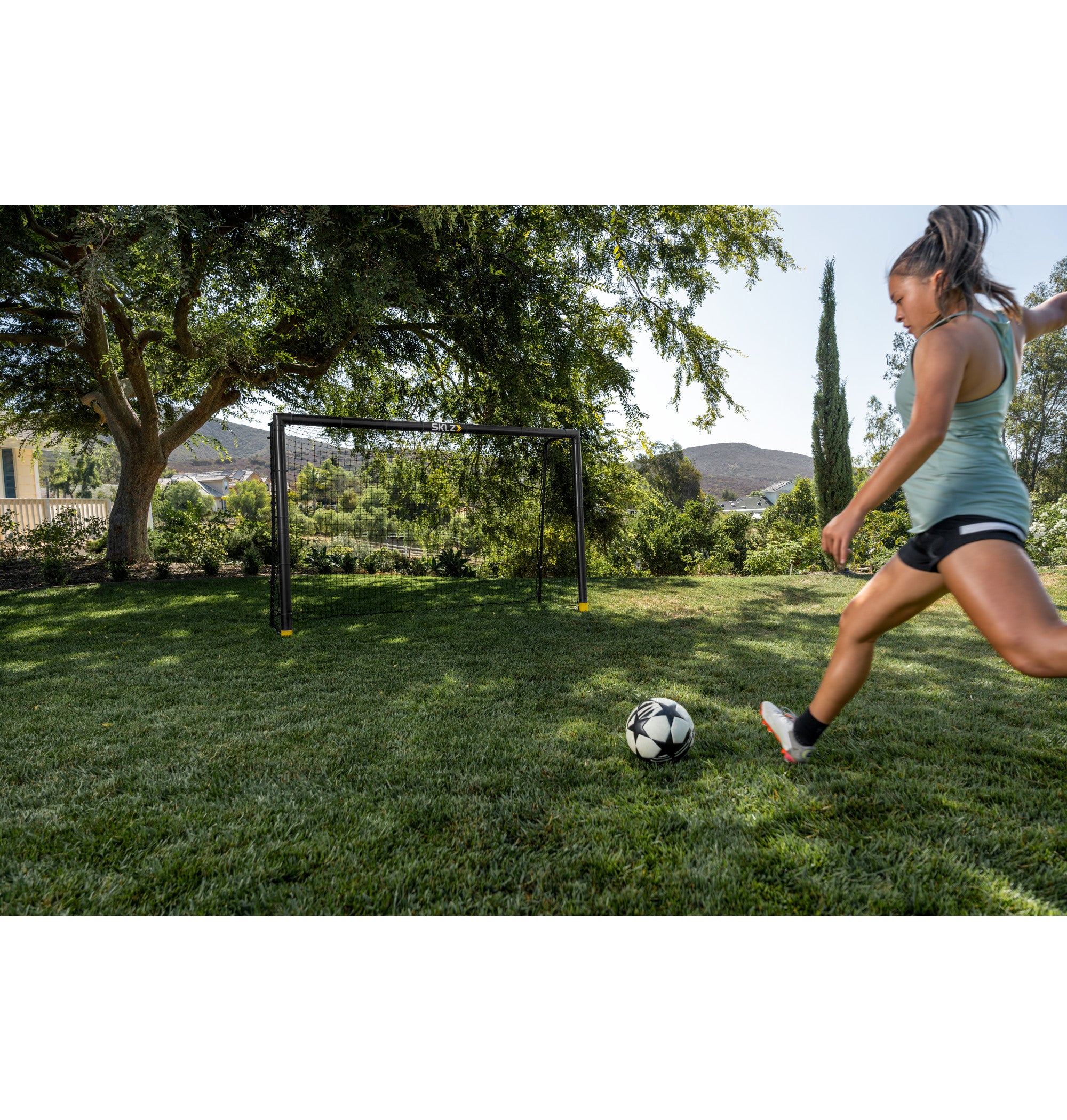sklz-soccer-trainer-goal-2-6-x-1-5-m-fu-balltor-mit-reboundernetz-f-r-schussgena image 2