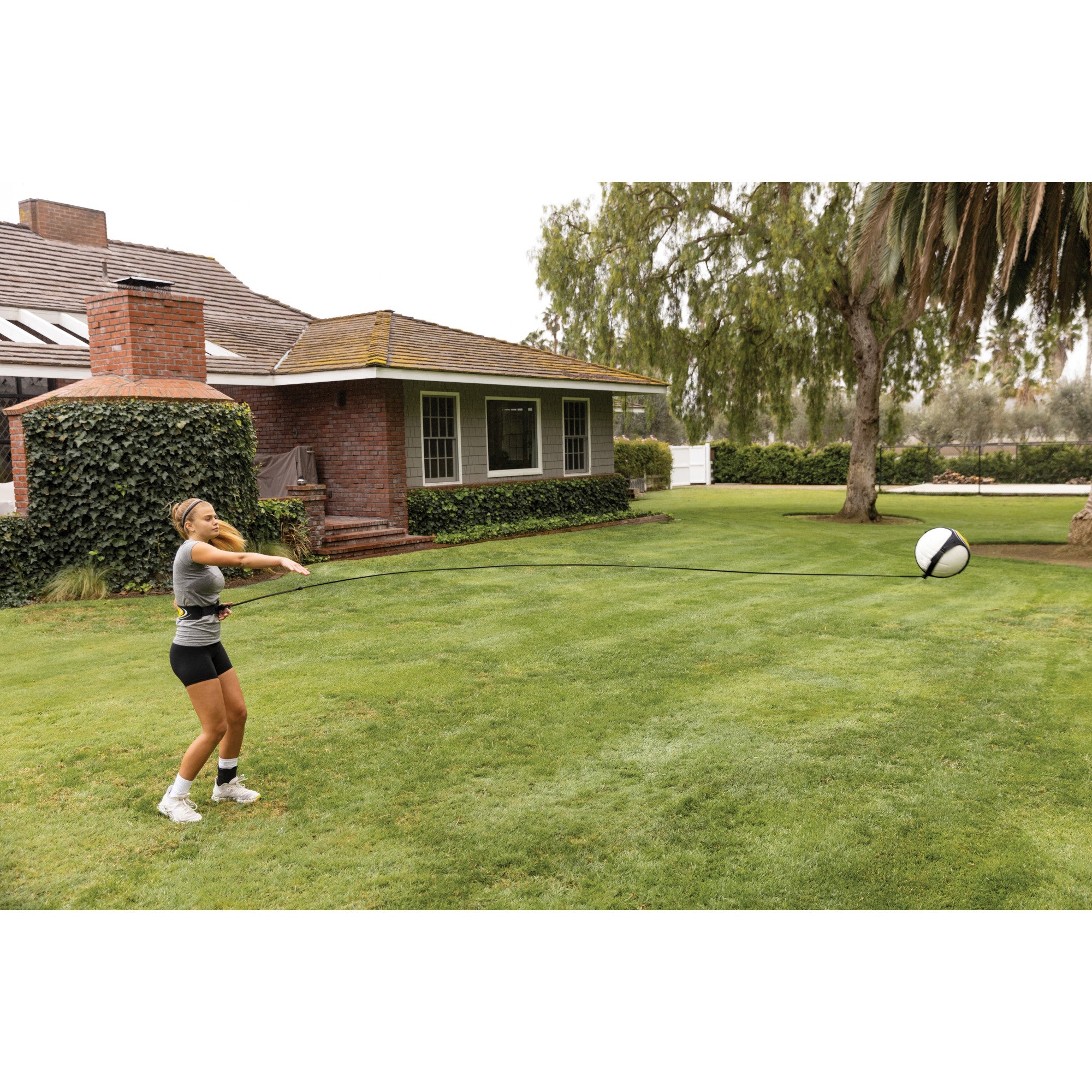 sklz-hit-n-serve-volleyball-solo-trainer-mit-verstellbarem-neopren-sleeve-gummib image 6