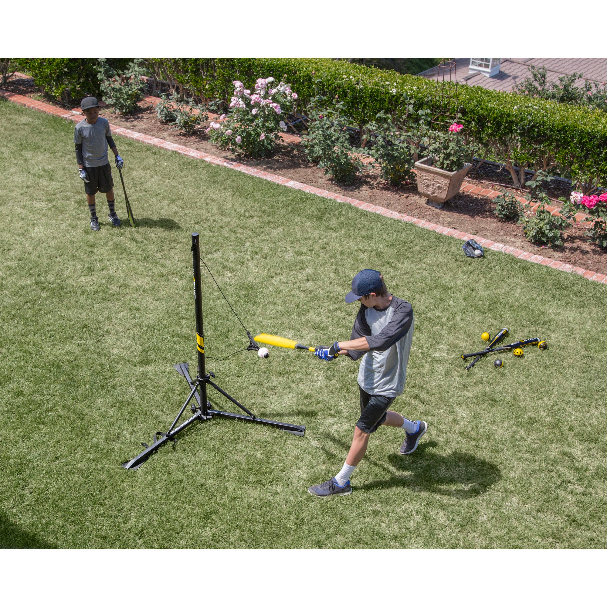 sklz-hit-a-way-portable-training-station-baseball-softball-schlagtrainer-mit-twi image 4