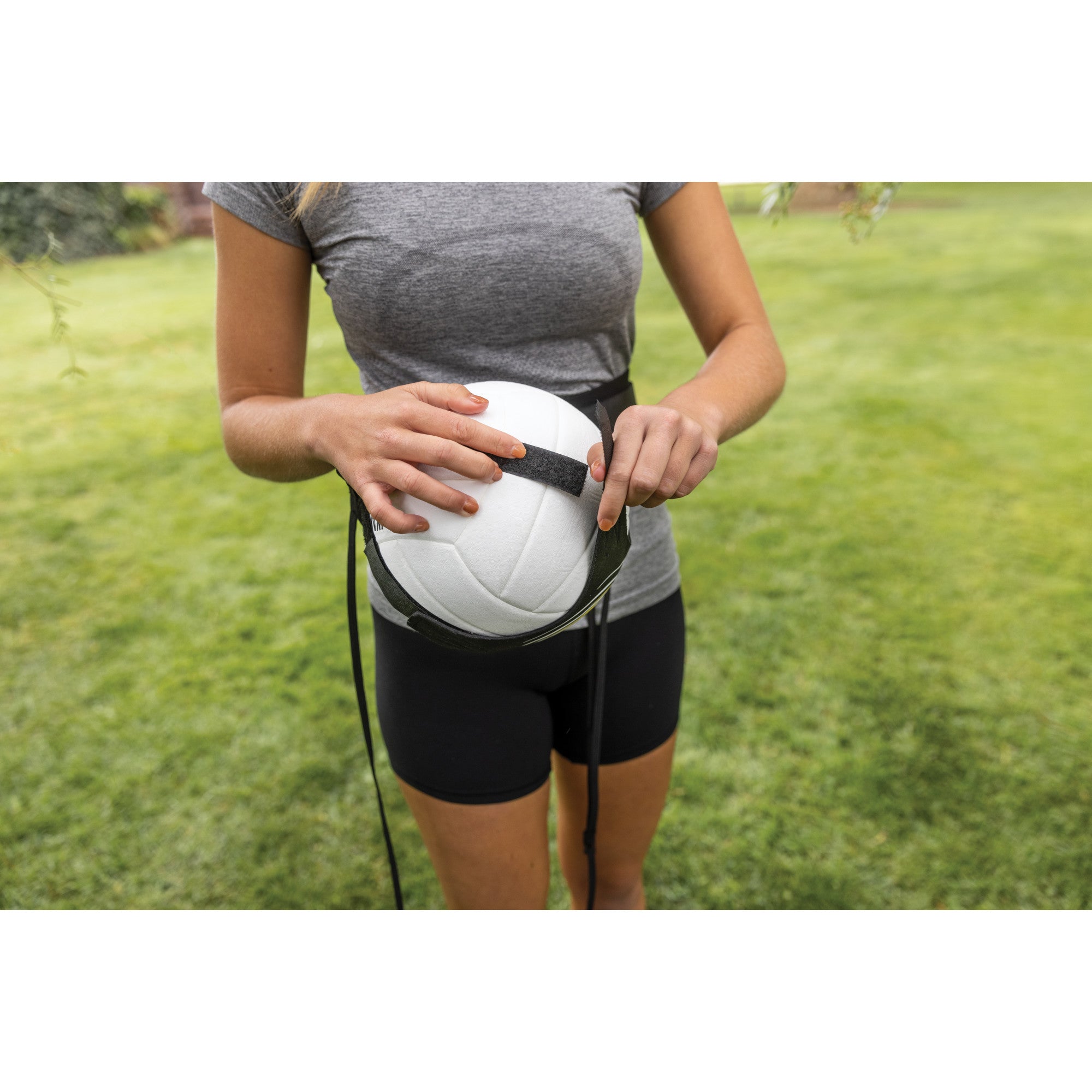 sklz-hit-n-serve-volleyball-solo-trainer-mit-verstellbarem-neopren-sleeve-gummib image 8
