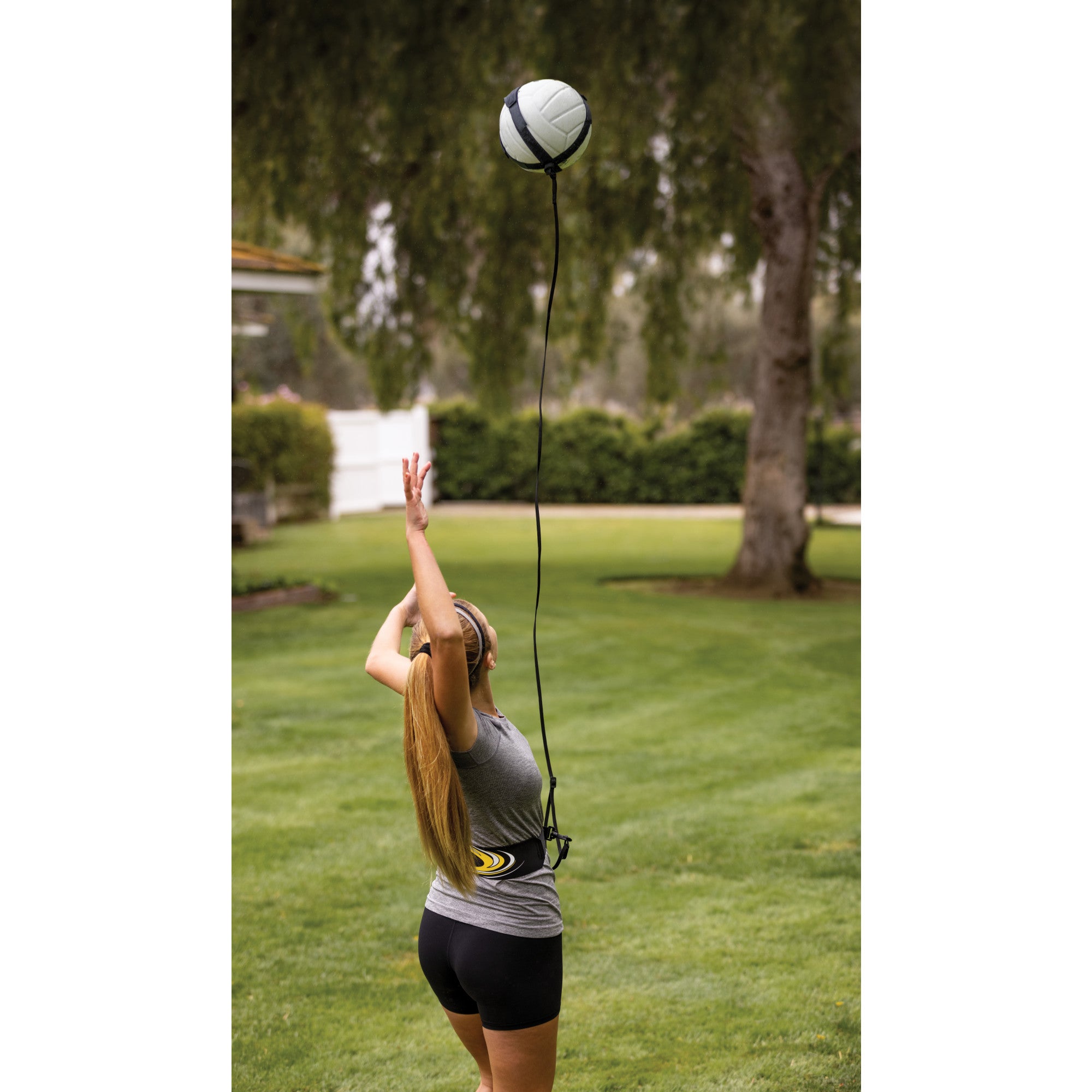 sklz-hit-n-serve-volleyball-solo-trainer-mit-verstellbarem-neopren-sleeve-gummib image 4