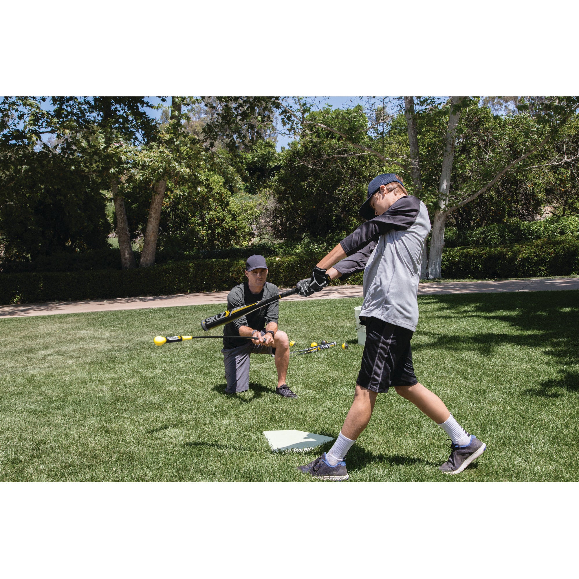 sklz-target-swing-trainer-baseball-schwungtrainer-mit-komfortgriff-verstellbarer image 2