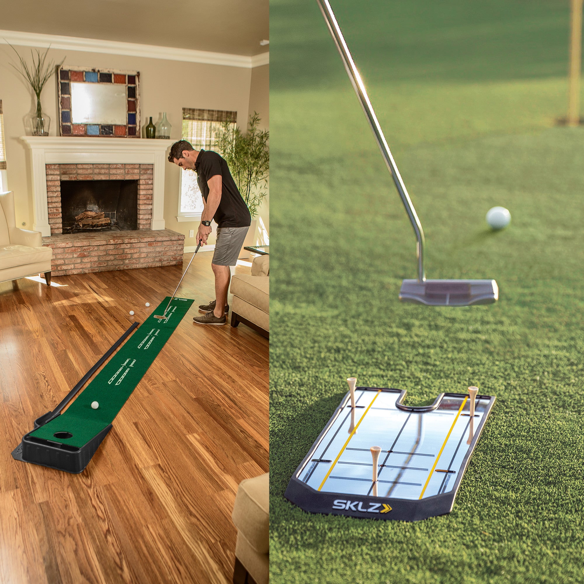 sklz-perfect-your-putt-bundle-accelerator-pro-putting-green-mit-ballr-cklauf-und image 2
