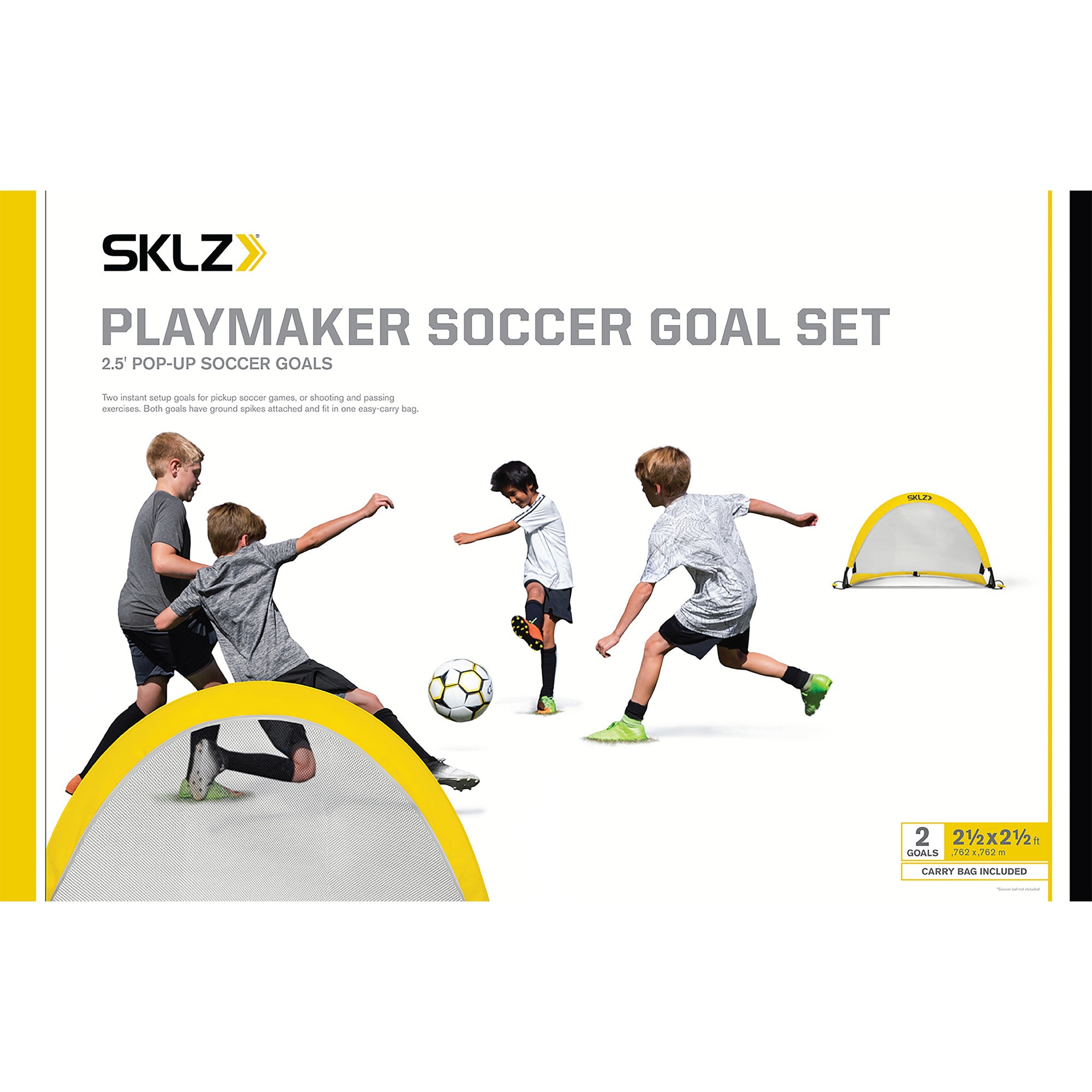 sklz-playmaker-soccer-goal-set-2-portable-mini-fu-balltore-mit-spikes-f-r-spiel- image 5