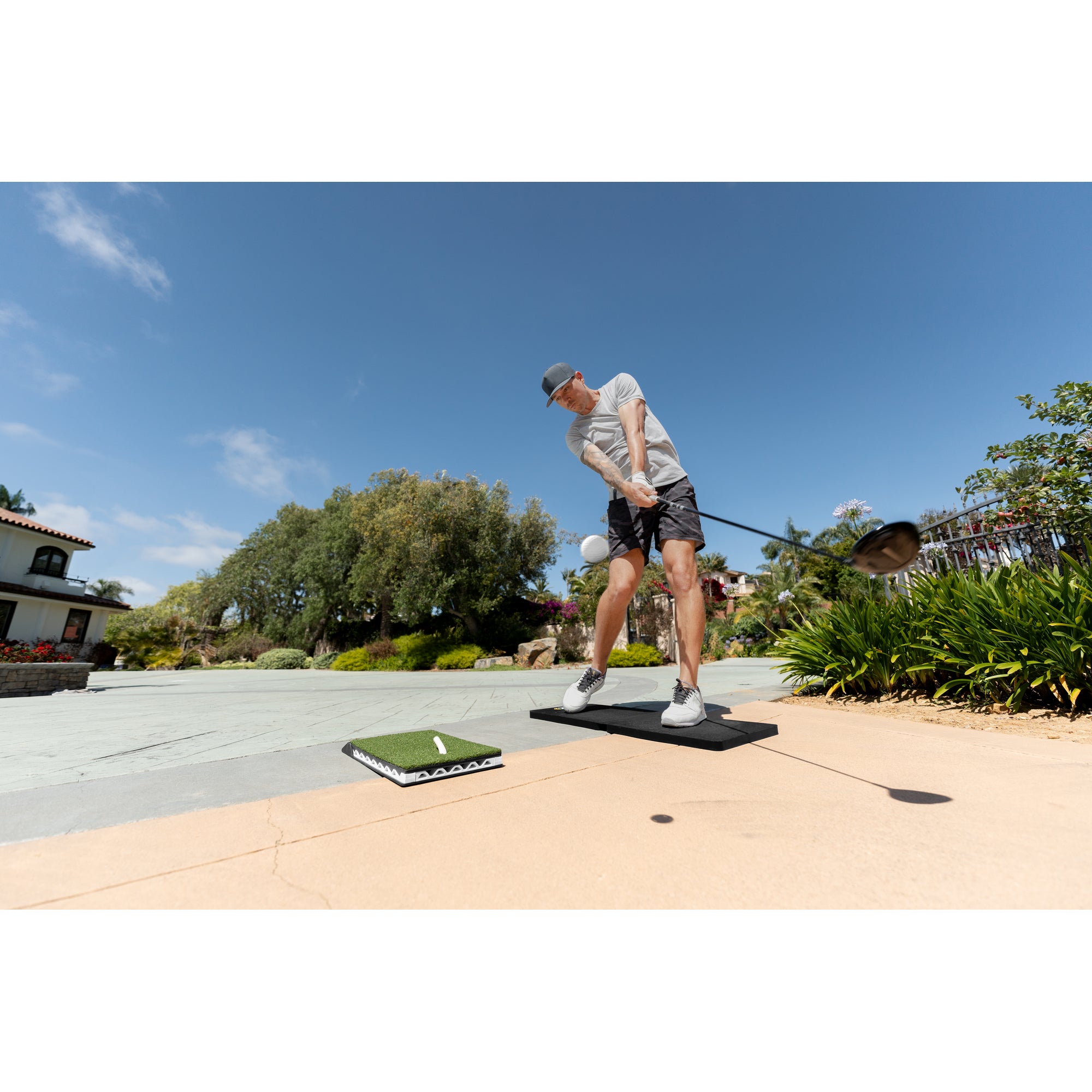 sklz-pure-divot-mat-18-x-11-golf-swing-trainingsmatte-mit-stance-matte image 2