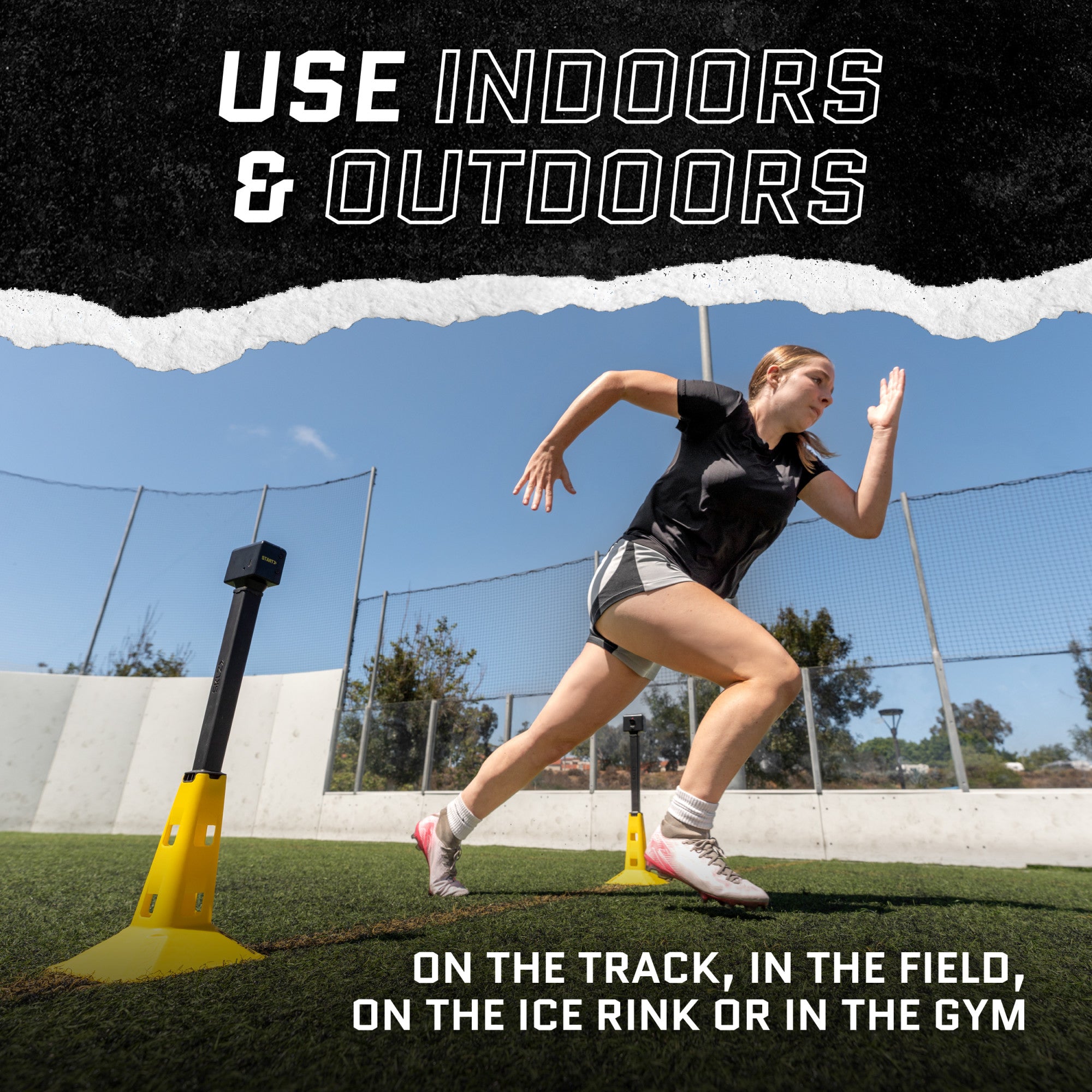sklz-speed-gates-pro-funkgesteuertes-sprint-zeitsystem-mit-vier-sensoren-und-led image 2