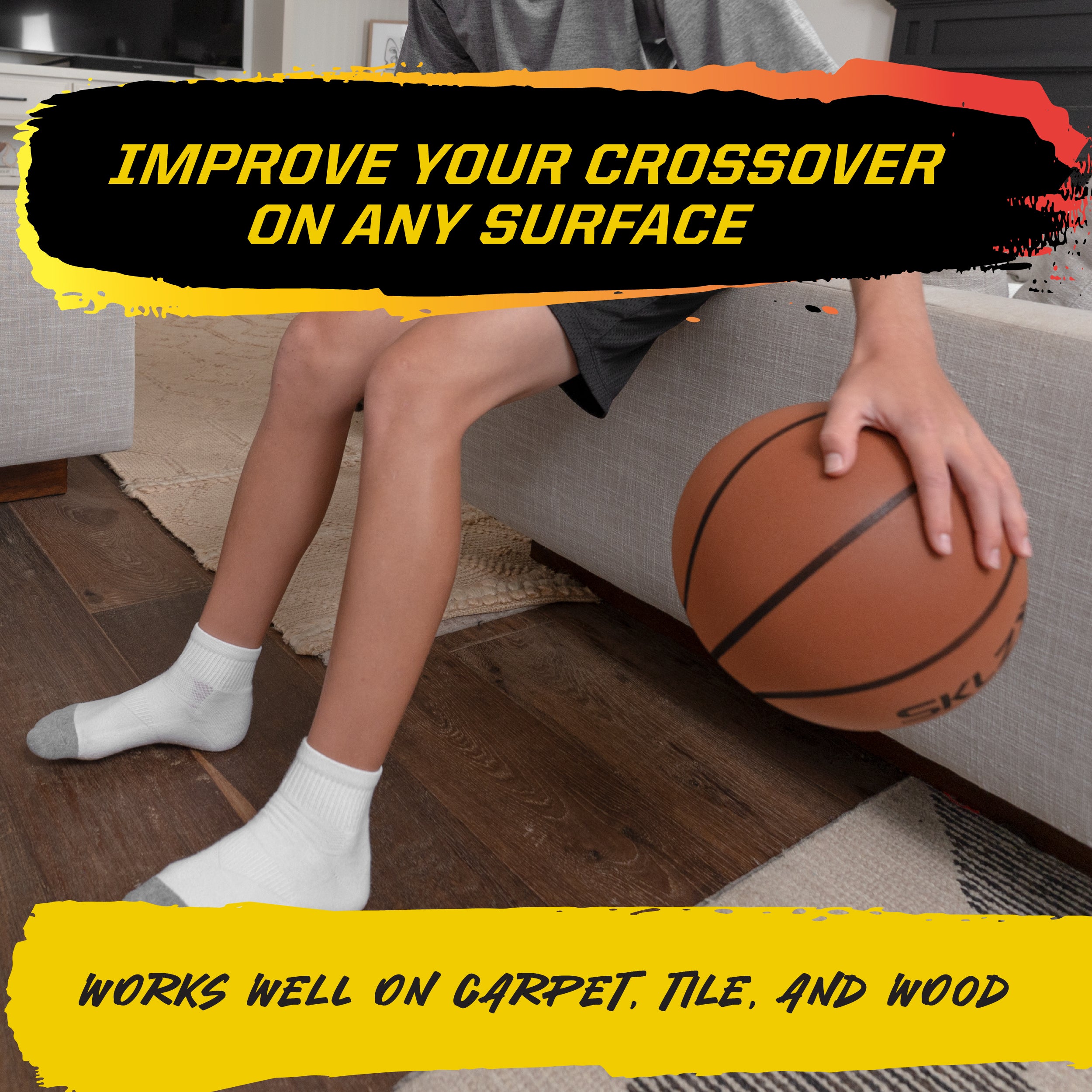 sklz-bashhhketball-leiser-indoor-basketball-aus-polyurethan-schaum-mit-high-dens image 3