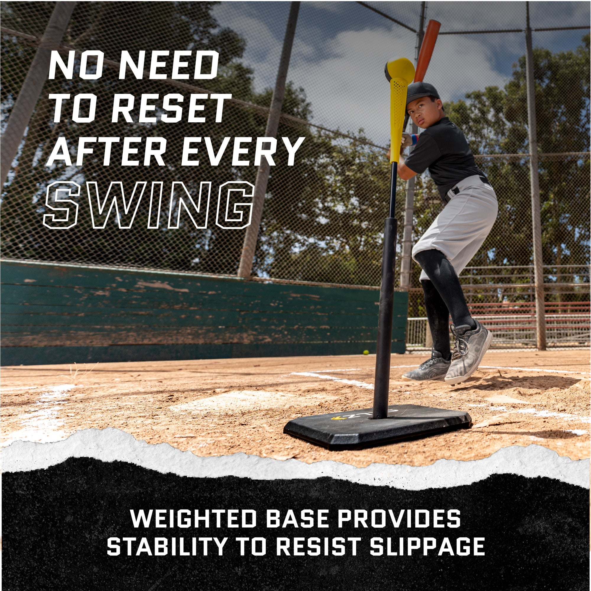 sklz-core-batting-tee-baseball-softball-schlagtee-mit-flexibler-top-abdeckung-24 image 5