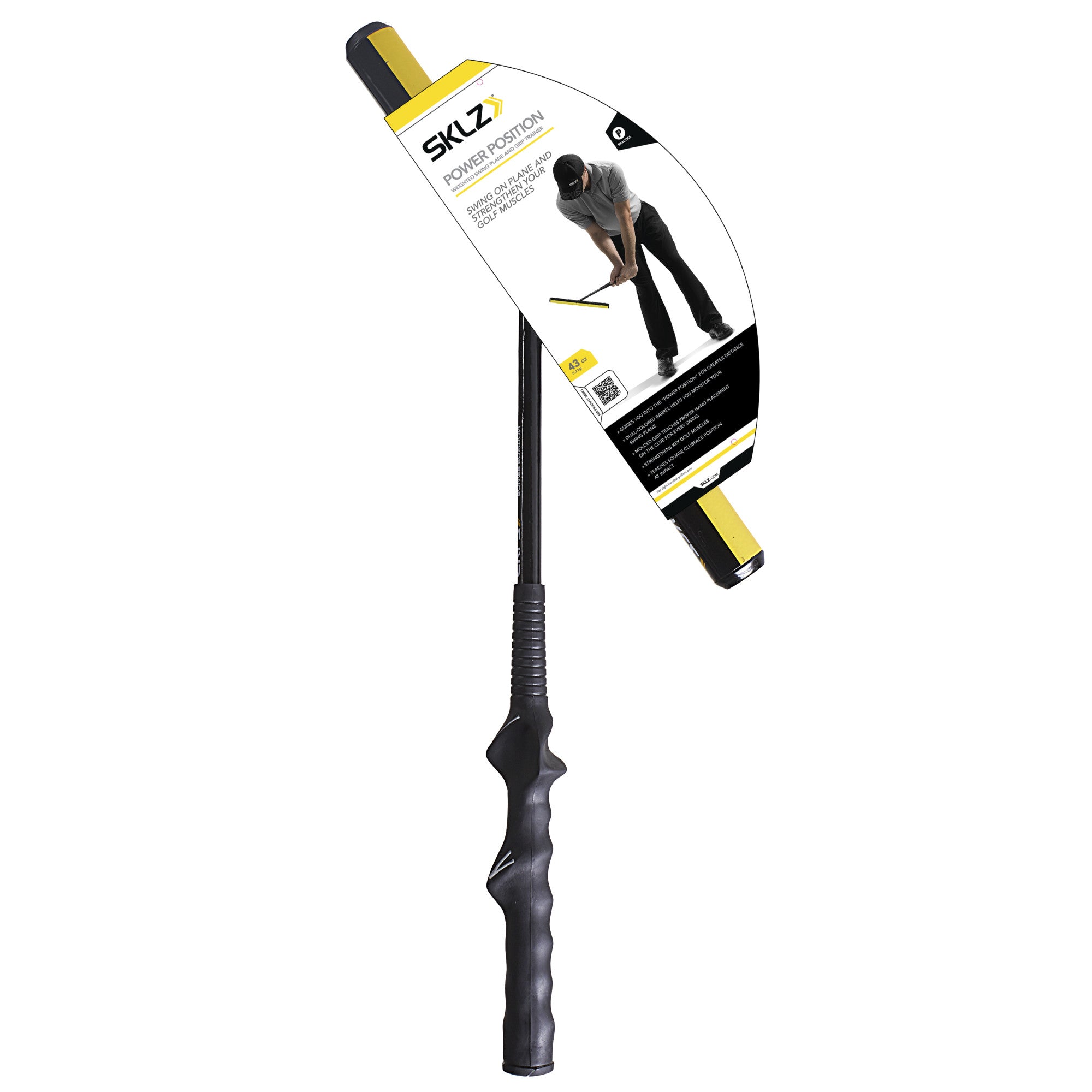 sklz-power-position-swing-trainer-golf-schwungtrainer-mit-zweifarbigem-barrel-un image 3